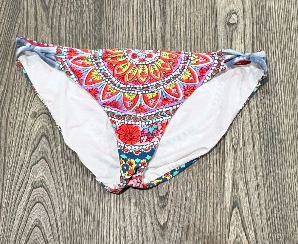 Billabong Women's Floral Lima Nights Biarritz Bikini Bottom Multicolor Large